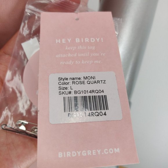 Hey Birdy Moni Convertible Back Bridesmaid Formal Maxi Dress Size L Rose Quarts - Picture 8 of 10